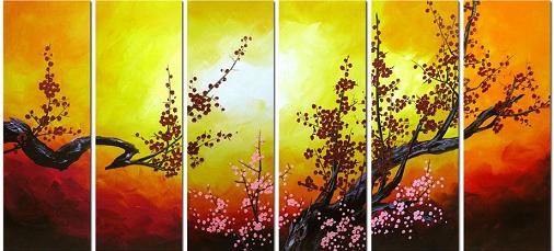 Dafen Oil Painting on canvas flowers -set417